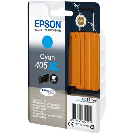 Epson Singlepack Cyan 405XL DURABrite Ultra Ink C13T05H24010 (1/3)
