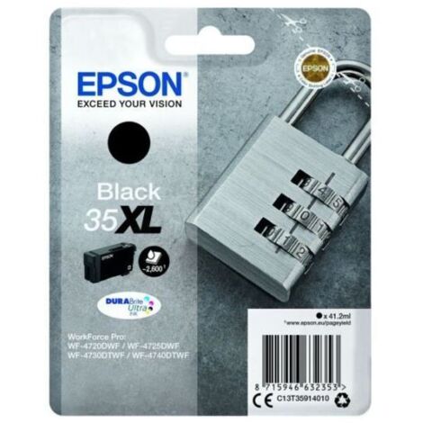 Epson Tintaio Nero 35XL DURABrite Ultra per Stampanti Pro Wf-4710dtwf e Wf-4725 - Confezione Singola (1/5)