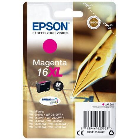 Cartuccia di Inchiostro Originale Epson C13T1633 Stilografica DURABrite Ultra 16XL Magento per WorkForce WF 2010 W WF 2510 WF (1/4)