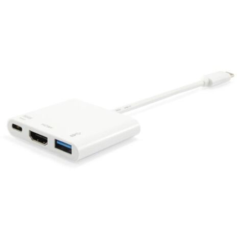 Equip 133461 replicatore di porte e docking station per laptop USB 3.2 Gen 1 (3.1 Gen 1) Type-C Bianco (1/4)