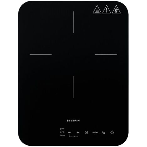 Piano cottura a induzione Severin KP 1032 Vetroceramica 1 fuoco 2000W Nero [KP 1032]