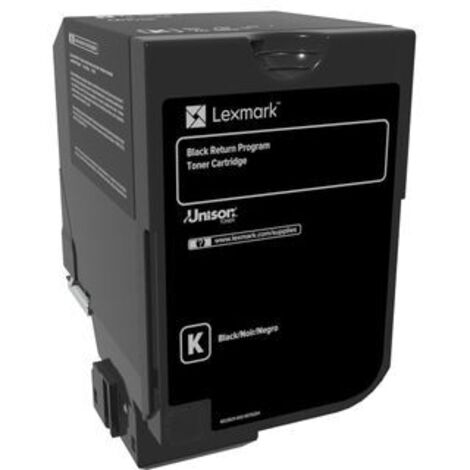 Toner Nero Lexmark 74C20K0 per stampanti Cs720, Cs725, Cx725, Riciclabile e compatibile (1/5)