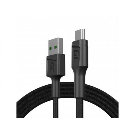Green Cell KABGC20 cavo USB USB 2.0 1,2 m USB A Micro-USB B 0,48 Gbit/s Nero (1/4)