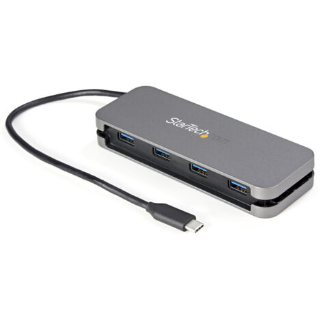StarTech.com HB30CM4AB hub di interfaccia USB 3.2 Gen 1 (3.1 Gen 1) Type-C 5000 Mbit/s Nero, Grigio (1/5)