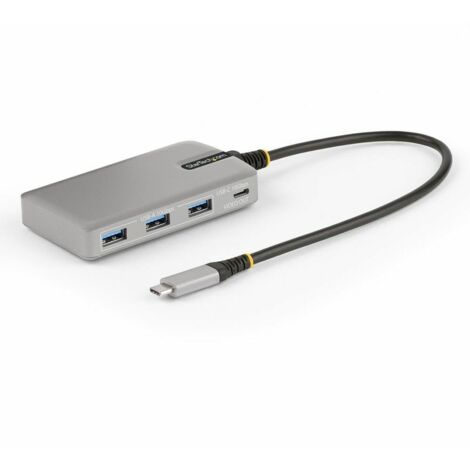 StarTech.com Hub USB-C a 4 porte con uscita video USB-C DP Alt Mode 4K 60Hz - 3x USB Type-A, 1x USB Type-C, 100W HB31C3A1CDPPD3 (1/5)