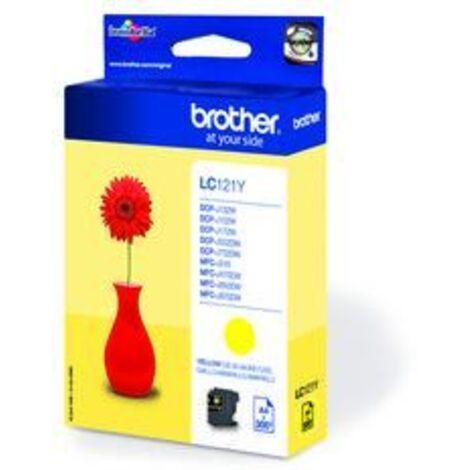 Brother LC-121Y cartuccia d'inchiostro 1 pz Originale Giallo LC121Y (1/5)