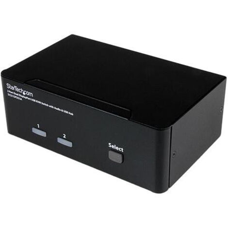 StarTech.com Switch KVM USB doppio DisplayPort 2 porte con audio e hub USB 2.0 SV231DPDDUA (1/4)
