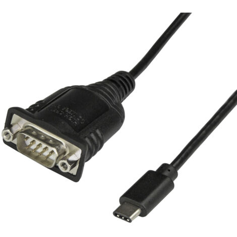 StarTech.com Cavo adattatore da USB C a seriale da 40cm - Cavo convertitore da USB tipo C a RS232 (DB9) - Cavo seriale ICUSB232C (1/3)