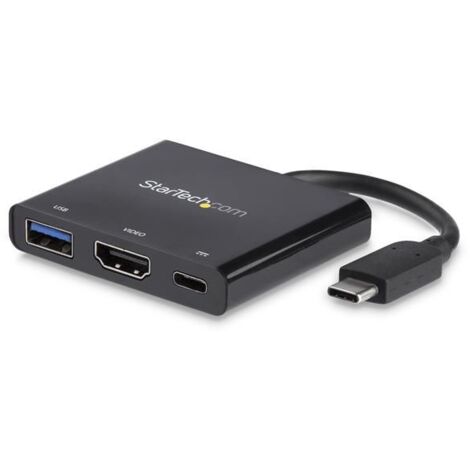 StarTech.com Adattatore multifunzione USB-C a HDMI 4K con fornitura di alimentazione e porta USB-A (1/5)