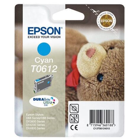 Epson Teddybear Cartuccia Ciano C13T06124010 (1/4)