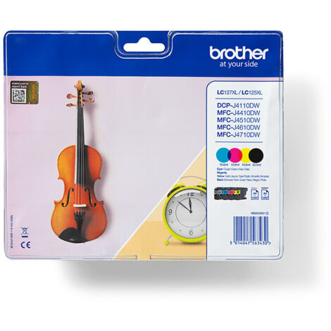Brother LC-127XLVALBP cartuccia d'inchiostro Originale Nero, Ciano, Magenta, Giallo 4 pezzo(i) (1/4)