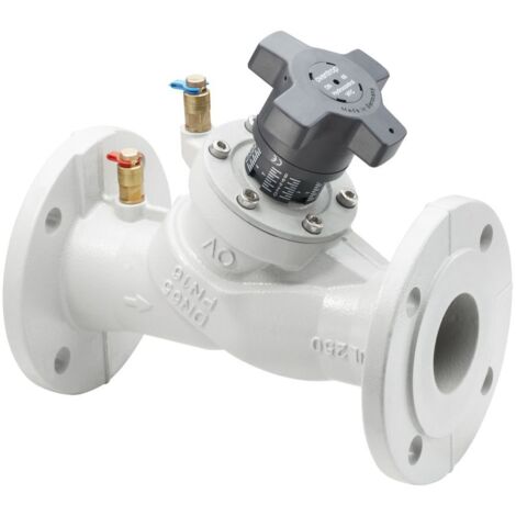 Oventrop Hydrocontrol VFC Strangregulierventil DN 80 PN 6 Flansch DIN, 2 Messventile, GG 25 (1/4)