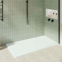 KOES - Plato de Ducha de Resina Modelo OBI – 100x110 – Blanco RAL 9003
