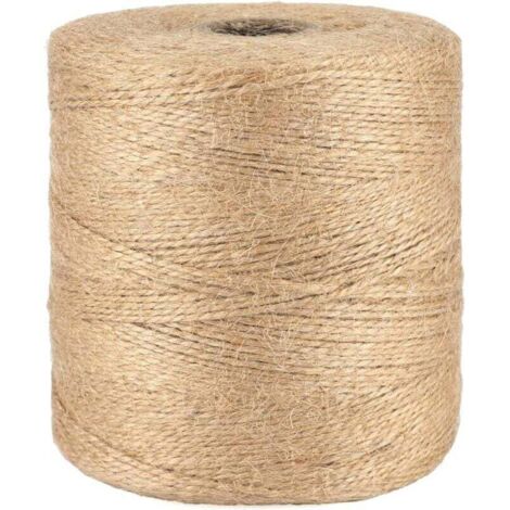 Ficelle 500M Ficelle Jute Ficelles de Jardinage Corde Naturelles Fil de Jute Corde Fine pour Jardiage Décoration de Mariage,Arts Créatifs DIY l'emballage Cadeau-TREETALK
