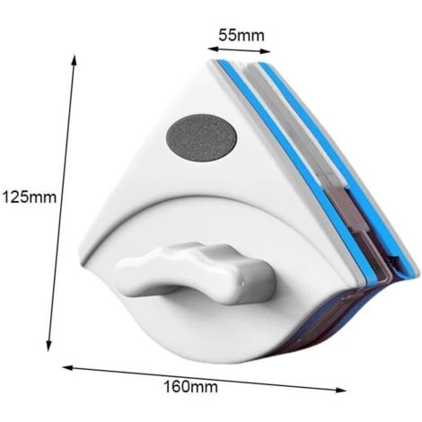 Lave-vitre magnétique Double face, brosse de nettoyage pour l'essuyage des fenêtres, outil de nettoyage de la - Maison