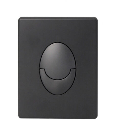 Panneau de réservoir pour chasse d'eau SkateAir - Plaque d'actionnement, 2 chasses, noir mat/noir mat 38505KF0 (1/4)