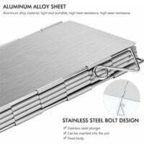 Réchaud à gaz pliable à 9 plaques coupe-vent en alliage d'aluminium pour extérieur, pique-nique