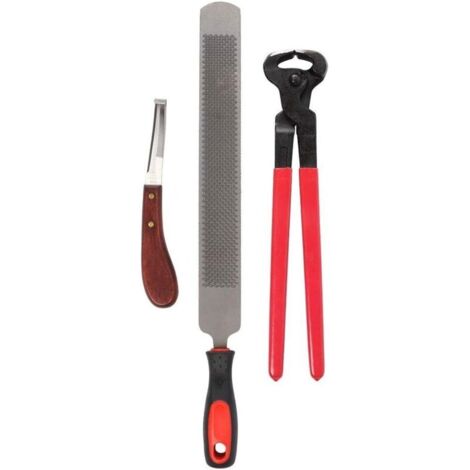 Cisaille de coupe, Cisailles à métaux professionnelles Coupe de sabots de cheval équin maréchaux-ferrants outils durables de couteau de poignée de coupeur Fichier de coupe de sabot de cheval (1/4)