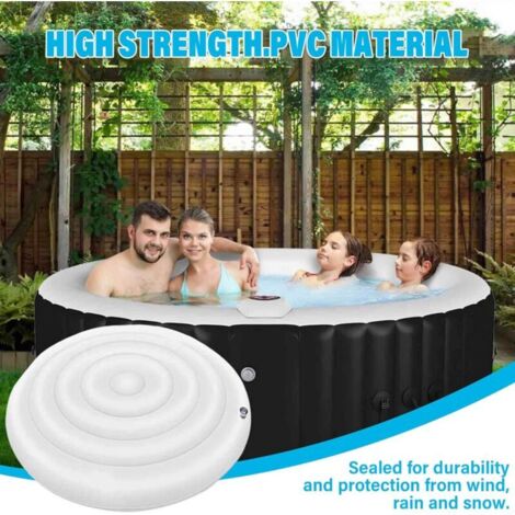 Couverture Thermique Spa Couverture Gonflable Spa 4.5 Pieds - Rétention Chaleur - Protection Débris - Économie D'énergie - PVC économie énergie Baignoire