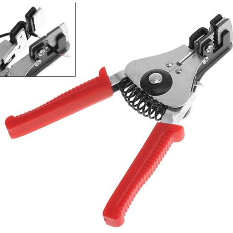 Pelacables de precisión de 18 cm, pelacables automático, cortador de cables, pelacables y alicates pelacables, alicates múltiples para pelar, cortar, engarzar (1/4)
