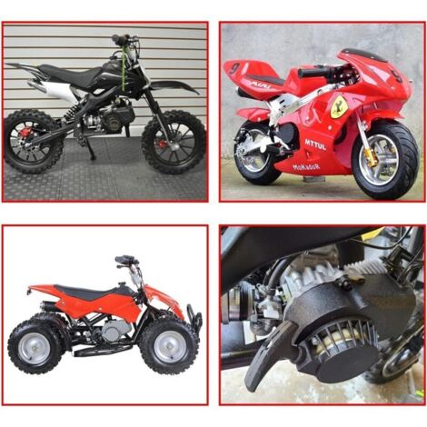 Moteur 49 Cc 2 Temps Complet Pour Mini Moto, Dirt Bike, Pocketbike, ATV - Avec Carburateur Et Embrayage
