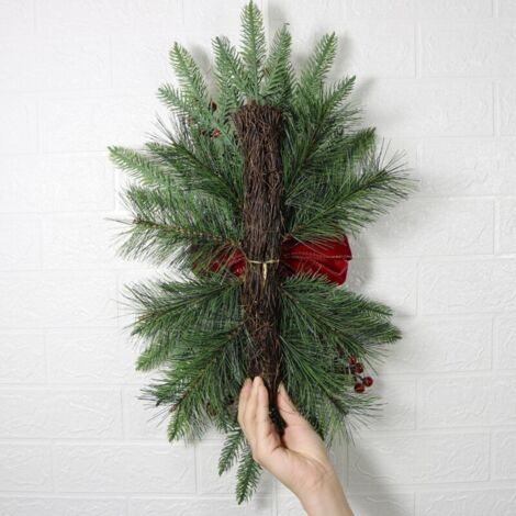 Couronne De Bougies D'hiver Bleu Genévrier, Couronne De Bougies Bleues, Décoration Hivernale Bleue, Décorations De Table, Couronne D'armoires De Cuisine - France