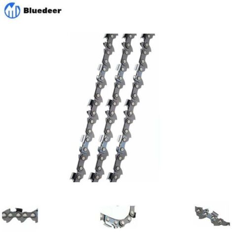 Lot de 3 Chaîne de tronçonneuse 3/8"LP 52 maillons 1,1mm 35cm Faible Rebond Compatible avec Bosch AKE 35 S AKE 35-19 S, Einhell, Husqvarna, Makita, Dolmar, Oregon et autres F Bluedeer (1/5)