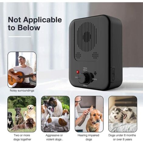 Dispositif Anti-aboiement Chien à Ultrasons Rechargeable - Double Tête Avec Lampe LED Pour Balades