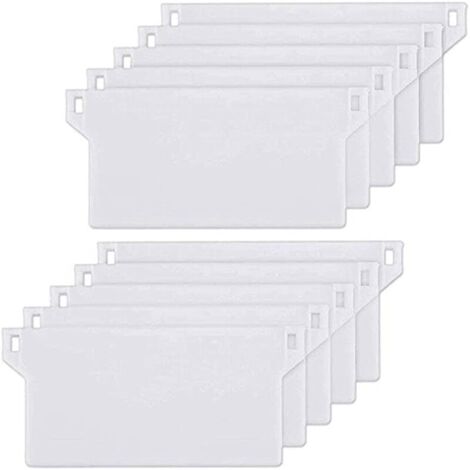 10PCS 125mm/ 4.92 Inches Vertical Blind Bottom Weights Slats, Vertical Blind Weights, Spares Bottom Weights Slats, Vertical Blind Accessories, White (1/5)