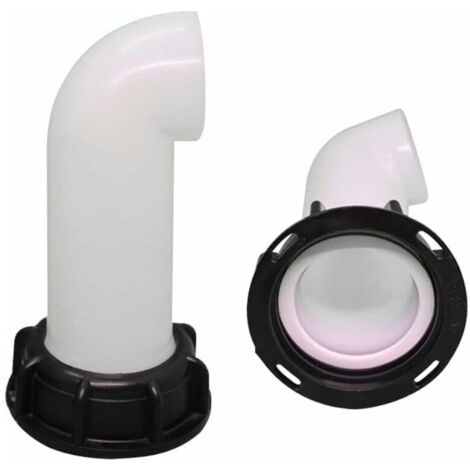 Bec de Vidange avec éCrou, Buse de RéServoir Deau Valve 1000l IBC Rallonge de Cuve, Extension Deau de Pluie Buse d'Extension Buse de Tuyau Adaptateur Universel pour Raccord Robinet Cuve IBC (1/5)