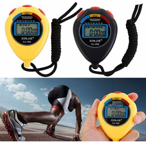 Chronomètre Sportif étanche - Grand écran, Compte à Rebours, Alarme - Pour Entraîneurs, Athlètes, Courses