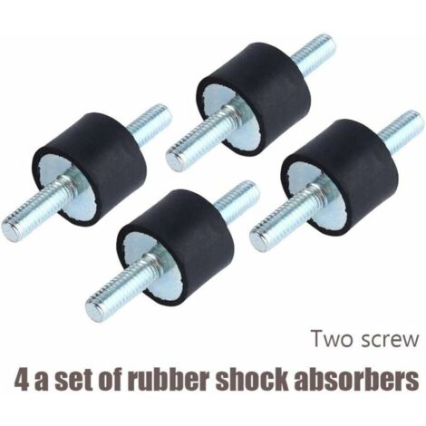Silent Bloc Isolateurs Anti-vibration Filetés M8 - Lot De 4 - Caoutchouc Pour Compresseur, Moteur, Pompe Supports Caoutchouc Antivibration M8 Pour Compresseur Air