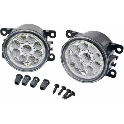 Lot de 2 feux de brouillard avant 9 LED pour F0rd Fistresta MK6 MK7 (1/5)