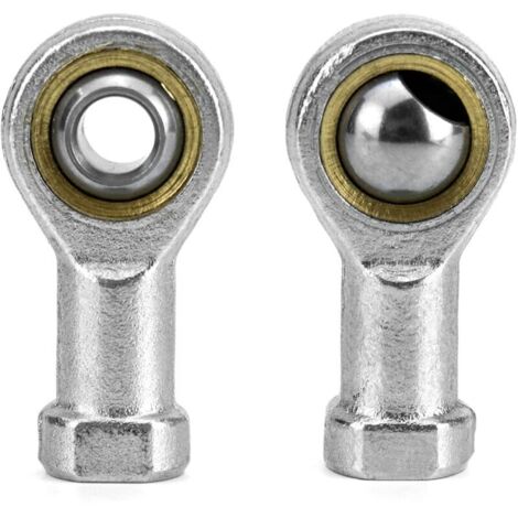 2 Pièces 8mm Embout Roulement à Rotule M8 x 1.25, Femelle Filétage Auto-Lubrifiantes (1/5)