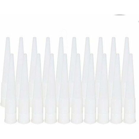 20 Pièces Cartouche Douilles Silicone Douilles embouts de Remplacement en Silicone Pointes Cartouche Cartouche Buses Buses(Diamètre intérieur de l'interface : 15 mm) (1/5)
