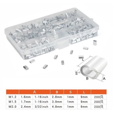 Lot De 25 Manchons à Sertir Ronds En Aluminium 3 Mm Argentés Pour Câble Métallique - Terminaison Robuste Et Durable