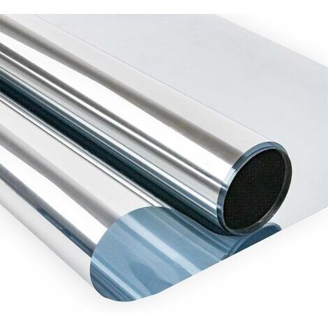 Film fenetre Anti Regard Film Miroir Fenêtre sans Tain Anti Chaleur Anti UV Protection de la Vie Privée pour Fenêtre Bureau Maison Magasin 40×300CM (1/5)