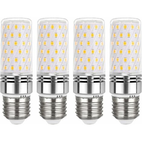 Ampoule E27 Mais LED 16W Blanc Neutre 4000K, 1450LM, 360° Lumiere, Équivalent Halogène E27 100W, AC 230V, Lampe E27 LED Mais Neutre pour Lampe Plafonnier, non-dimmable, lot de 4 (1/5)