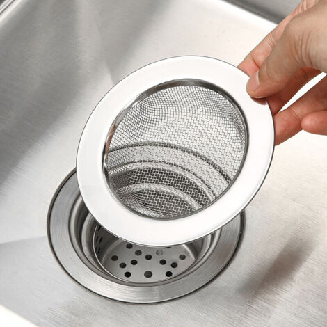 Filtre D'évier De Cuisine En Acier Inoxydable - Panier à Mailles Fines Avec Poignée - Grande Et Petite Tailles - 9