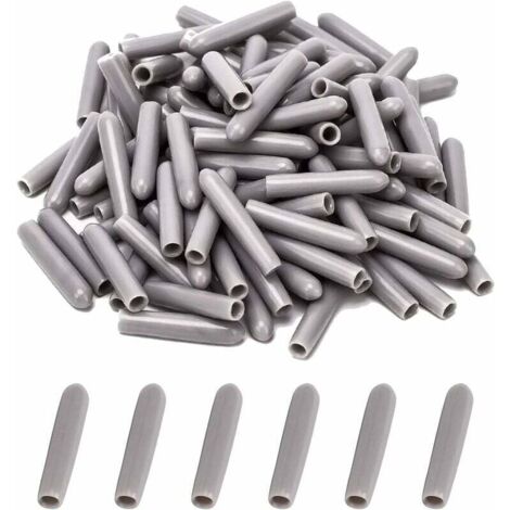 Capuchons pour Lave-Vaisselle [100 Pièces], Couvercle De Panier De Lave-Vaisselle, Capuchon du Lave-Vaisselle pour Protéger Les Broches pour Panier à Vaisselle, Antirouille(Gris) (1/5)