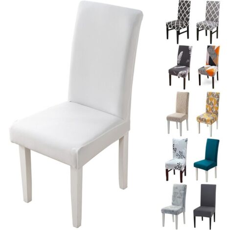 Housse de Chaise, 6 Pieces Extensible Amovible Lavable Moderne Couverture de Chaise pour Salle à Manger Slipcover-Décoration Bouquet de Mariage, Hôtel, Restaurant (1/5)