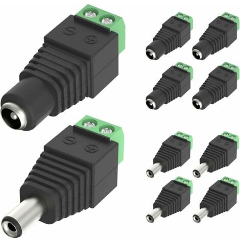 Adaptateur Prise Barillet Vers USB-C Pour Caméras Solaires - Alimentation Externe Sécurisée - Pour Camping-car & Maison