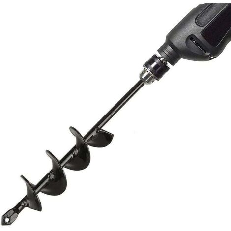 Tariere jardin perceuse,Mèche Jardin Tarière, Outil de Plantation Pratique pour Fleur Planter des Arbres Arbustes - 4×22cm