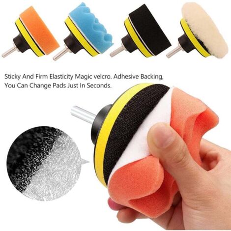 Éponge Applicateur Pour Brillant Pneus - Manche Ergonomique Antidérapant, Capuchon De Protection - 6