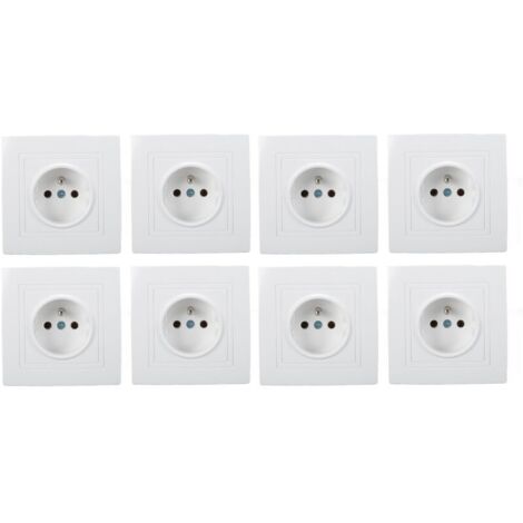 8 pièces prise Standard française 16A 220V prise murale prise murale pour hôtel de bureau à domicile (1/5)