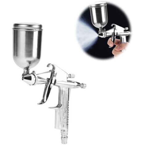 Professionnel Pistolet à Peinture Haute Pression Kit Pistolet à Pulvérisation d'Air Pistolet a Peinture Pneumatique à Alimentation par Gravité 125 ML 0.5mm Buse (1/5)