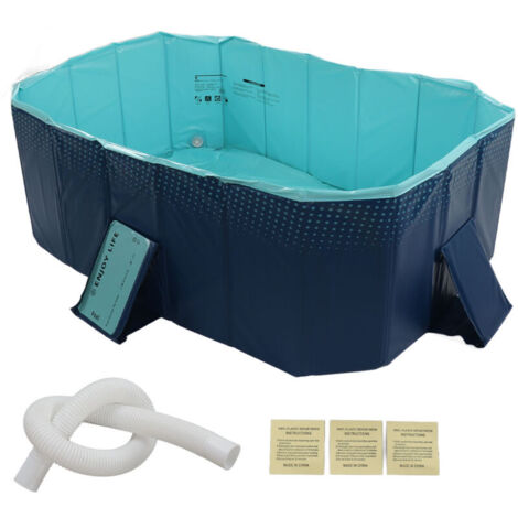 Piscine gonflable 1,6m – PVC de qualité supérieure – Conception pliable pour usage extérieur – Installation rapide en quelques minutes