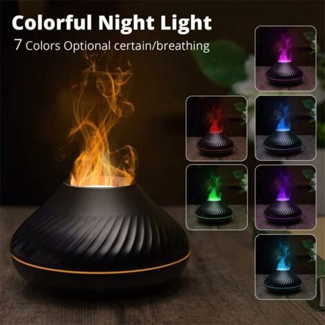 Diffuseur D'Huiles Essentielles Avec Lumière D'Ambiance 7 Couleurs – Humidificateur USB Pour Maison, Bureau, Spa - 7