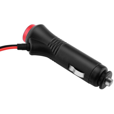 CERRXIAN Cavo Adattatore Accendisigari 12V Con Pinze A Coccodrillo - 18 AWG DC 8,0x2,0 Mm Con LED E Fusibile 10A Per Batteria Auto