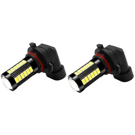 Lot de 2 phares antibrouillard pour voiture, H8/H11, 6500K, 1400 lumens, LED, IP67, blanc (1/5)